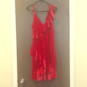 Express velvet dress